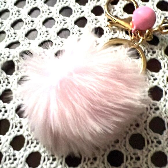 Adorable Watermelon, Pom Pom & Bell Purse Charm with keychain - NWT - Picture 3 of 7